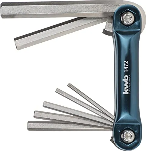 KWB 1472-00 set chiavi esagonali 9 pezzi cromato