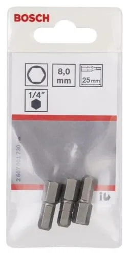Bosch Expert inserti avvitamento extraduri 25 mm 3 pezzi