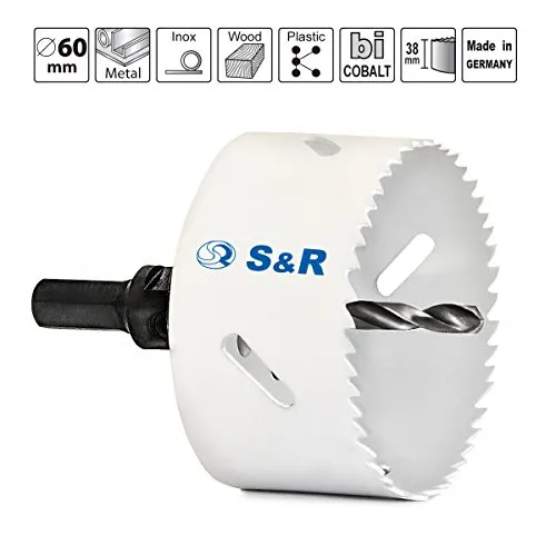 S&R Sega a tazza bimetallo 83 mm per metallo legno