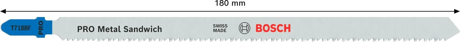 Bosch Expert Lame Seghetto T718BF Metallo Sandwich Set 3 Pezzi