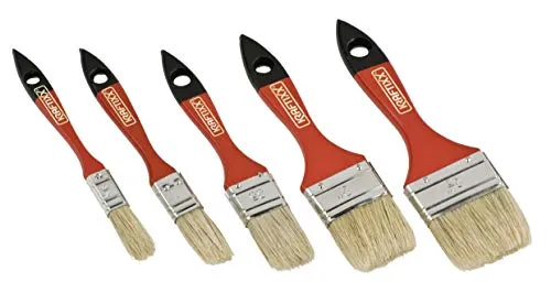 KWB set pennelli piatti smalto 15-50 mm 5 pz setole