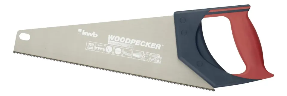 KWB Woodpecker 3043-35 sega a mano 350 mm dente fine