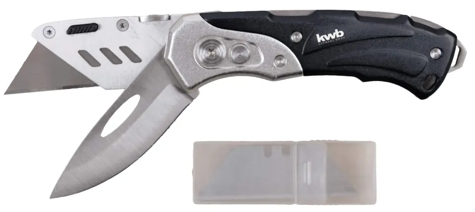 KWB 016921 Coltello Universale Pieghevole Doppia Lama