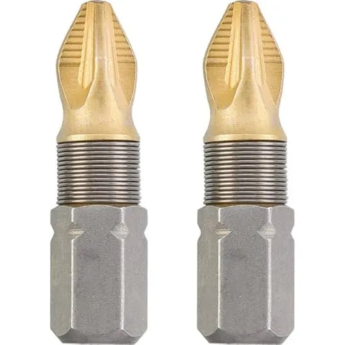 KWB 124101 bit PZ1 25 mm titanio 2 pezzi