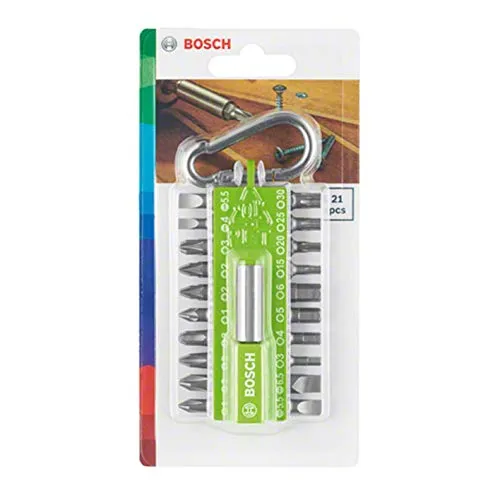 Bosch Expert Set Bit Avvitamento 21 Pezzi Verde Magnetico