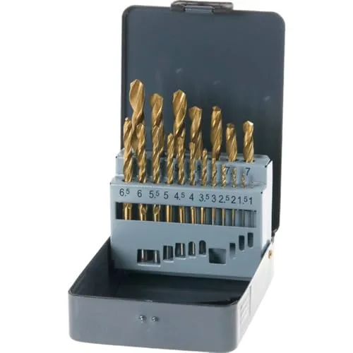 KWB Kraftixx punte trapano HSS titanio 1-10mm 19 pezzi