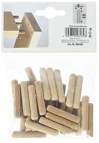 KWB 028180 spine legno 8x40 mm 40 pezzi faggio