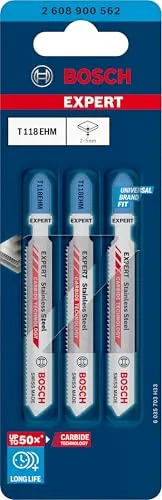 Bosch Expert T118EHM lame seghetto inox 3 pezzi Tough Metal